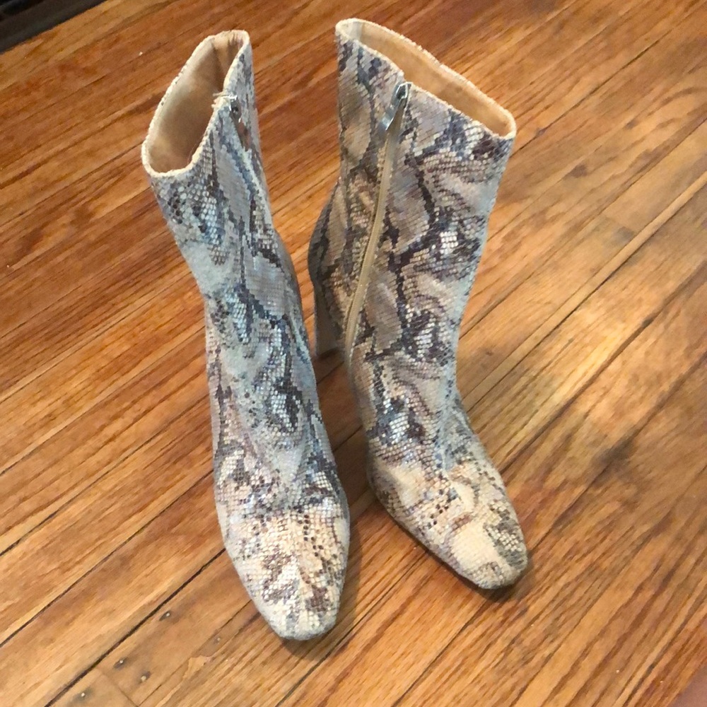 Snakeskin boots